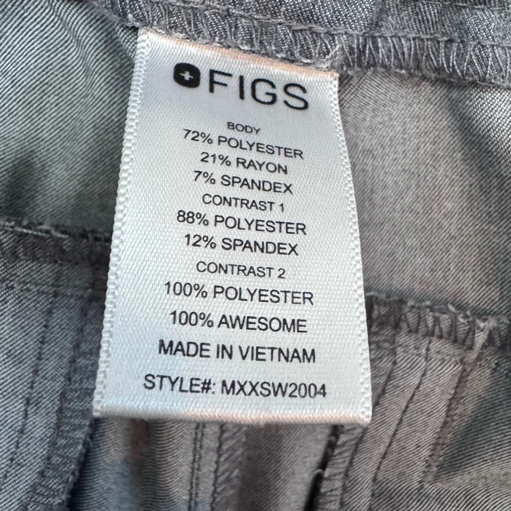 Figs Mens Tansen Gray Jogger Scrub Pants Large - Picture 5 of 9